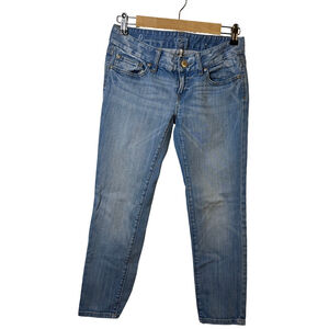 Women's LOFT Blue Modern Capri Ankle Jeans Size 0